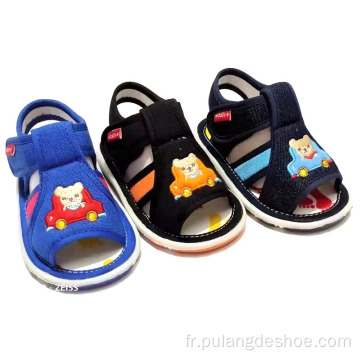 Whosales chaussures bébé garçons sandales avec son